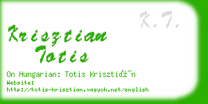 krisztian totis business card